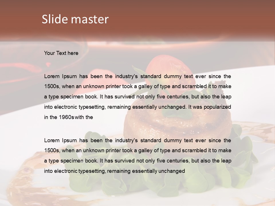 Restaurant Diet Shellfish PowerPoint Template