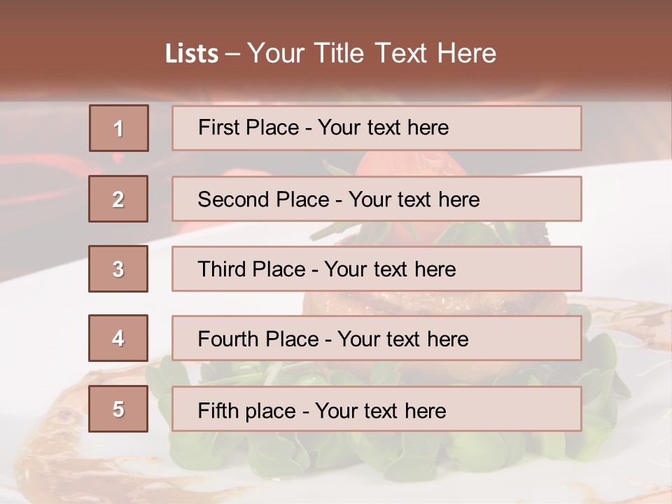 Restaurant Diet Shellfish PowerPoint Template