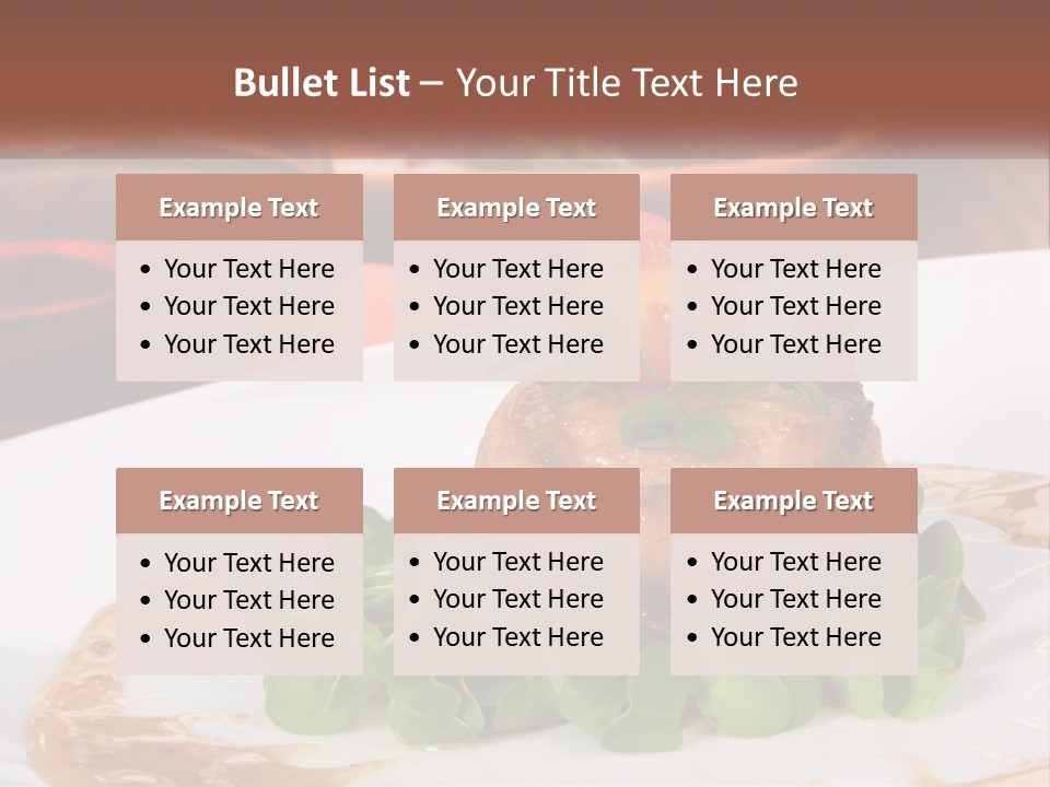 Restaurant Diet Shellfish PowerPoint Template