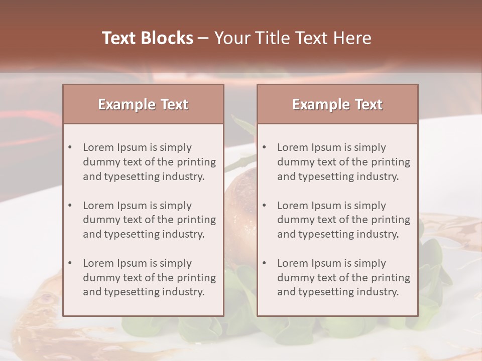 Restaurant Diet Shellfish PowerPoint Template