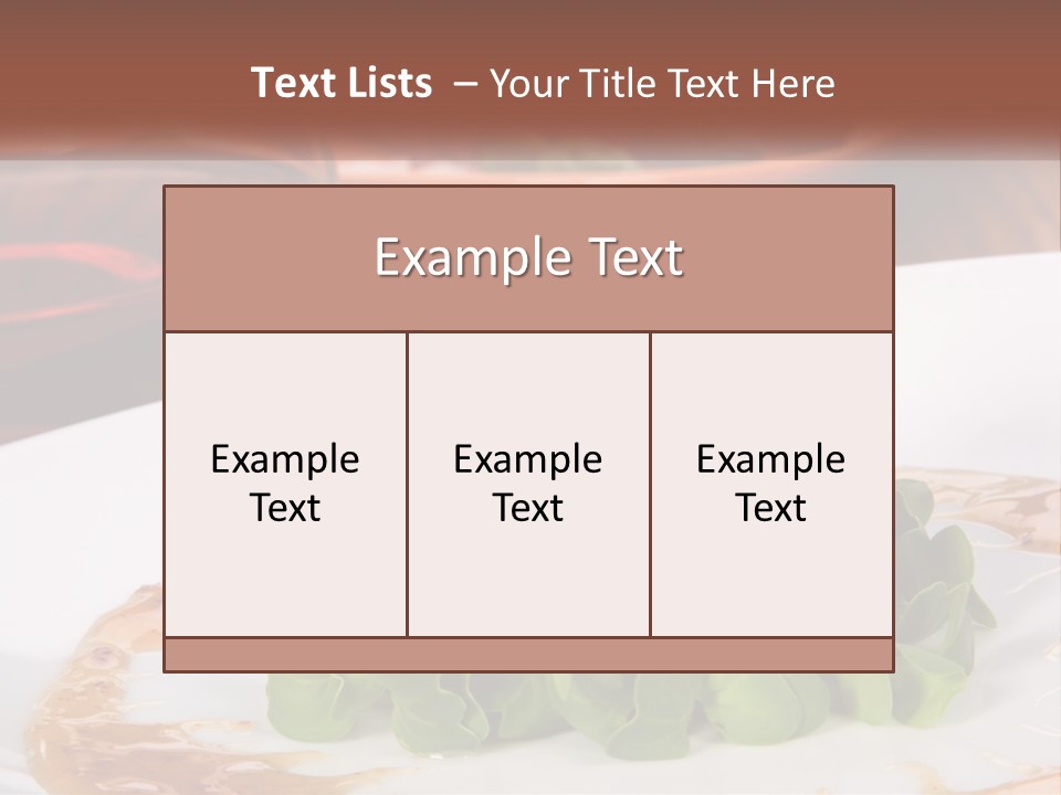 Restaurant Diet Shellfish PowerPoint Template