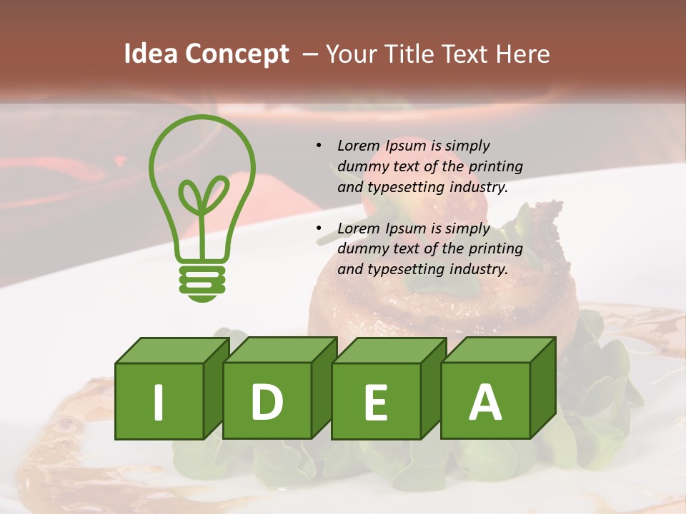 Restaurant Diet Shellfish PowerPoint Template