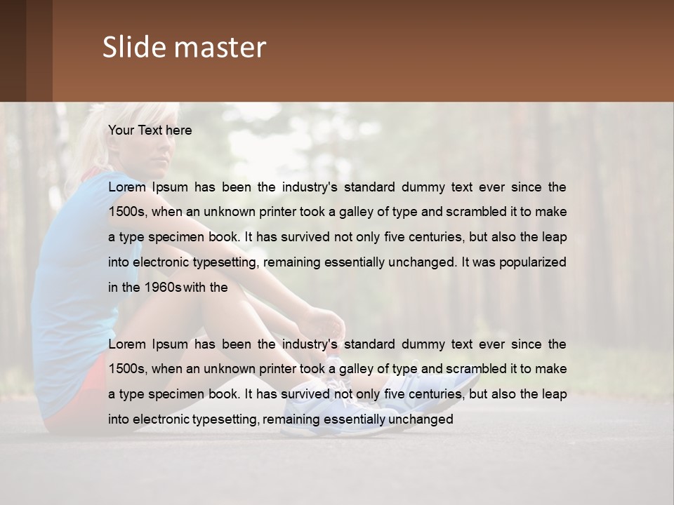 Blond Body Life PowerPoint Template