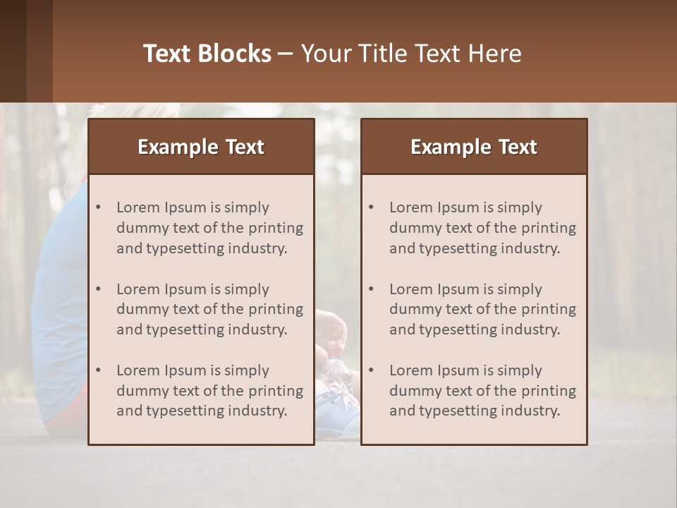 Blond Body Life PowerPoint Template