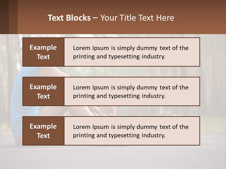 Blond Body Life PowerPoint Template