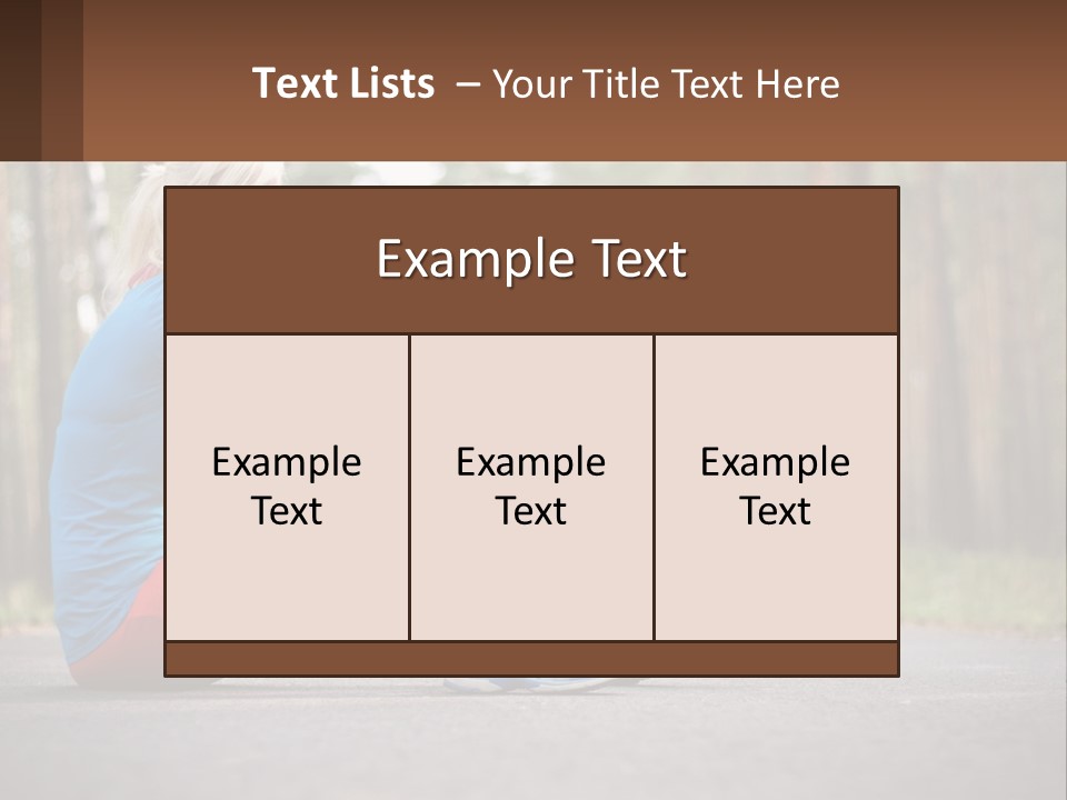 Blond Body Life PowerPoint Template