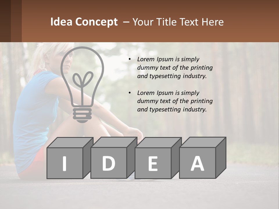 Blond Body Life PowerPoint Template