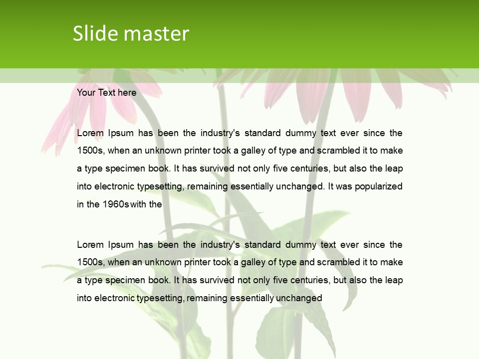Homeopathic Garden Medicinal PowerPoint Template