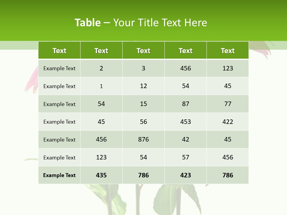 Homeopathic Garden Medicinal PowerPoint Template