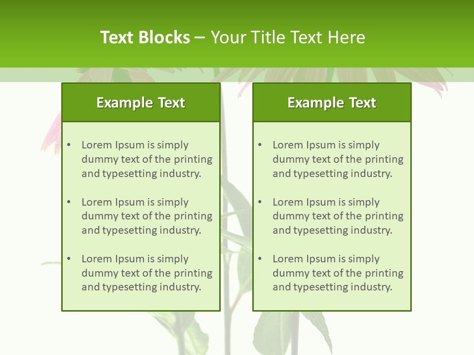 Homeopathic Garden Medicinal PowerPoint Template