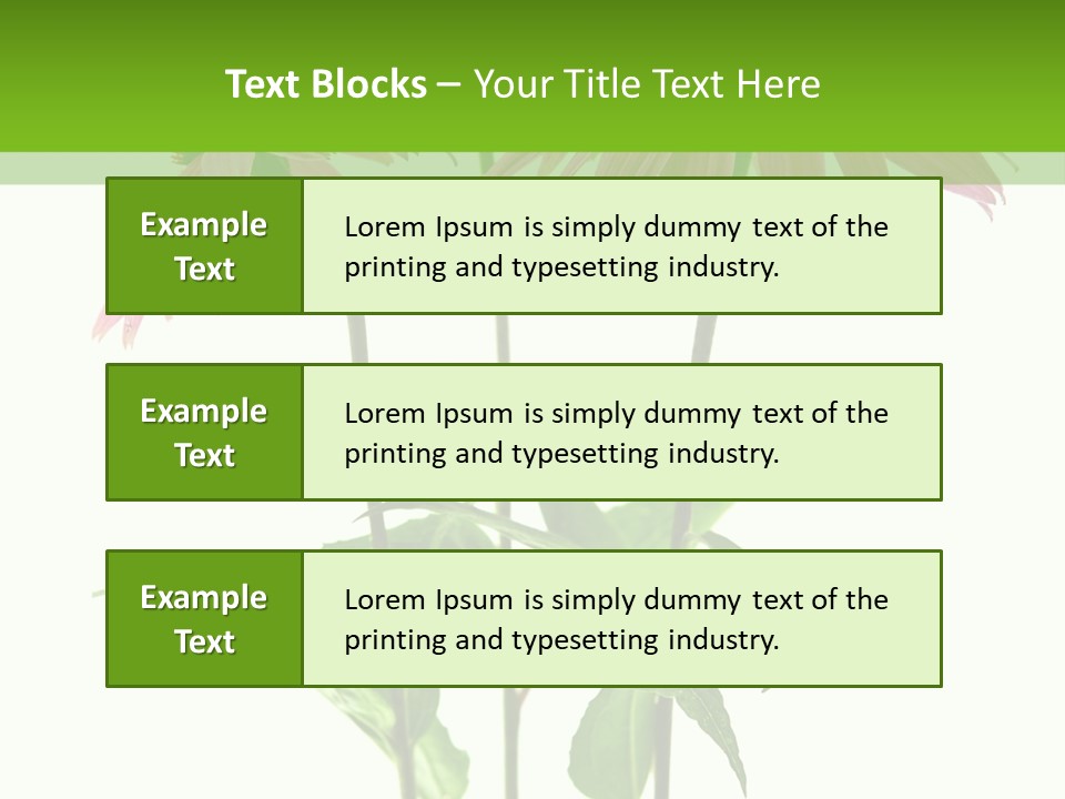 Homeopathic Garden Medicinal PowerPoint Template