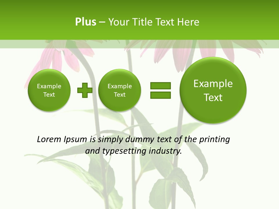Homeopathic Garden Medicinal PowerPoint Template