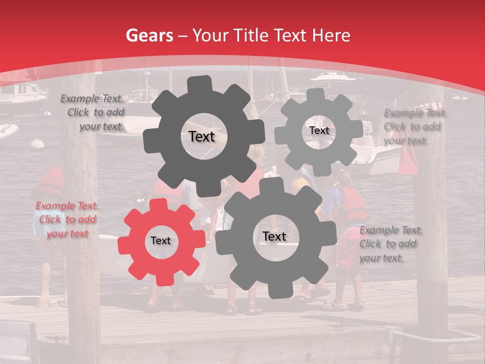 Summer Sharing Cooperating PowerPoint Template