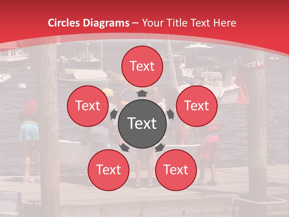 Summer Sharing Cooperating PowerPoint Template