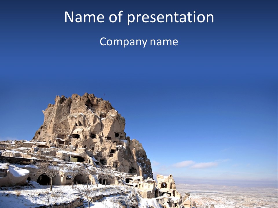 Historical Snow Nevsehir PowerPoint Template