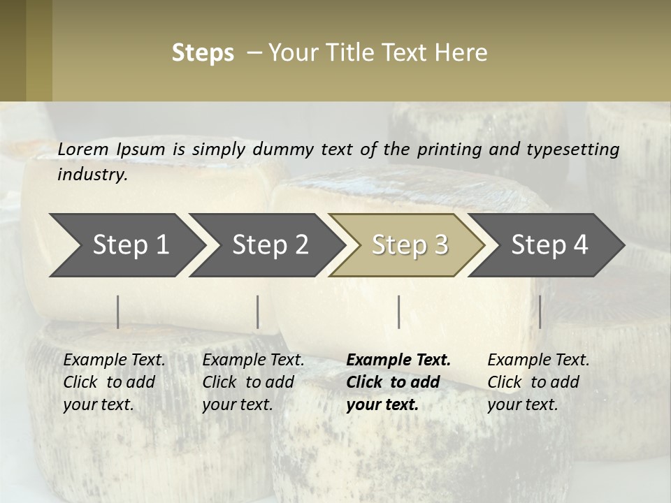 Authentic Cheese Ingredient PowerPoint Template