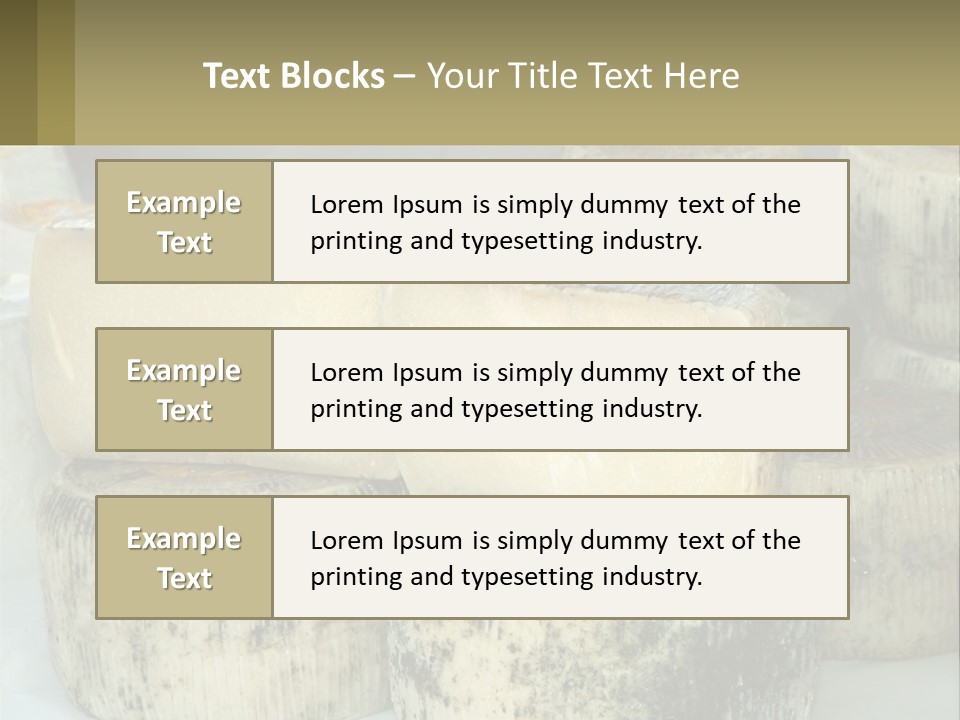 Authentic Cheese Ingredient PowerPoint Template