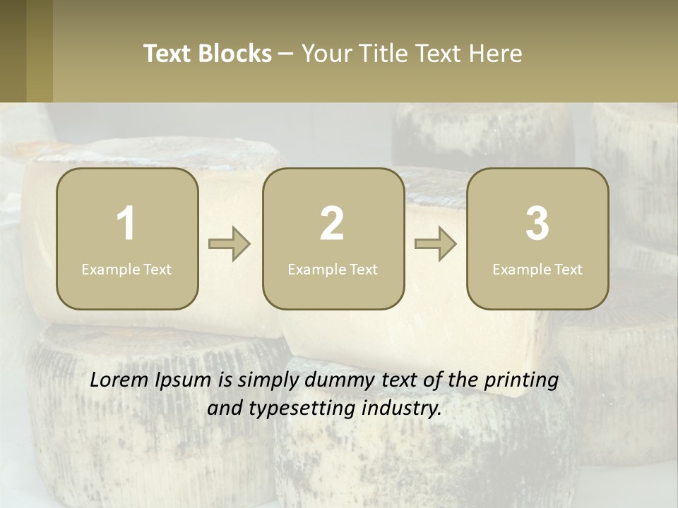 Authentic Cheese Ingredient PowerPoint Template