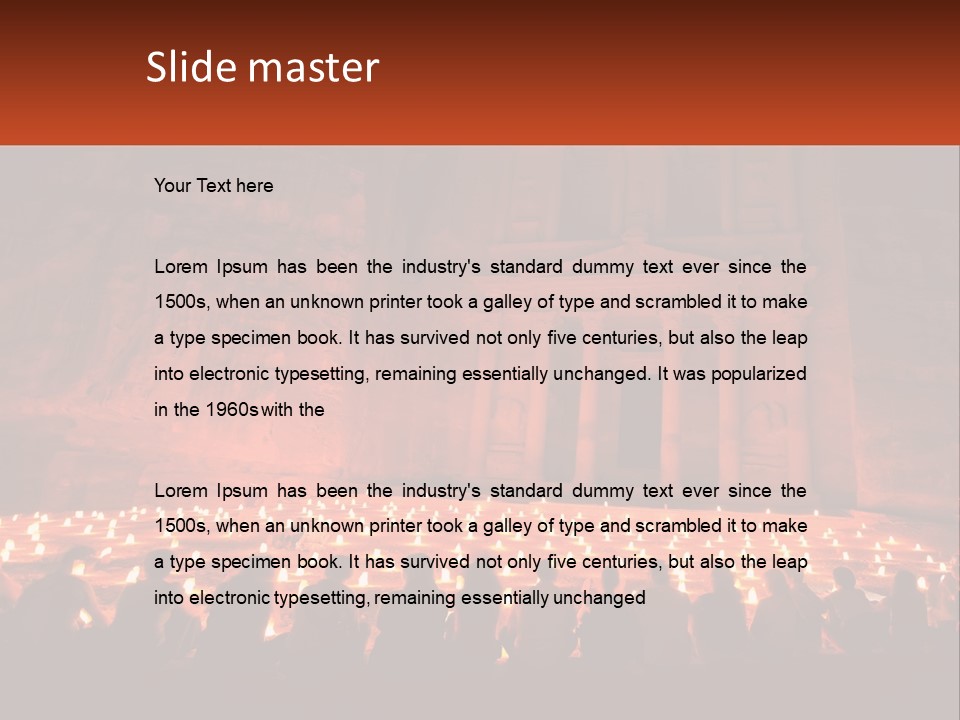 Travel Petra Lit PowerPoint Template
