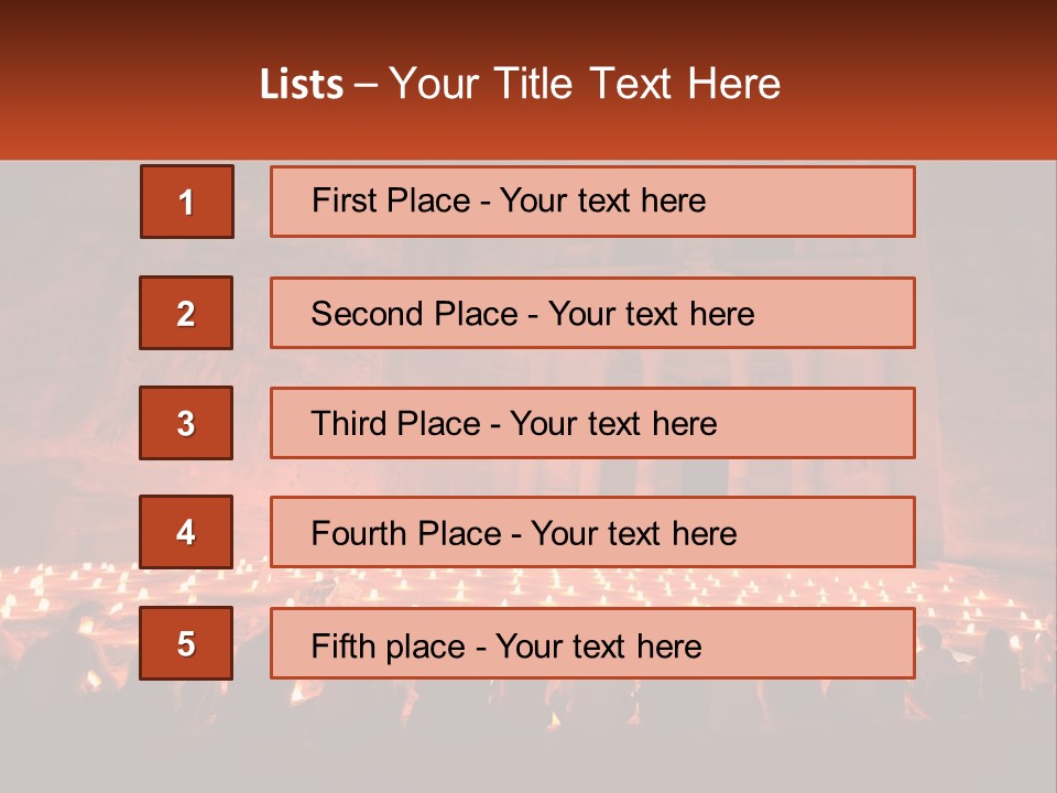 Travel Petra Lit PowerPoint Template