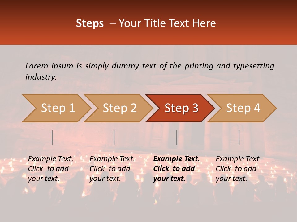 Travel Petra Lit PowerPoint Template