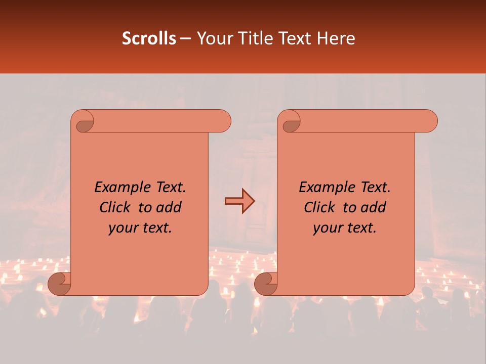Travel Petra Lit PowerPoint Template