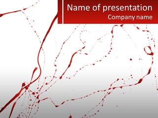 Bloody Gore Red PowerPoint Template