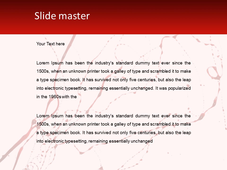 Bloody Gore Red PowerPoint Template