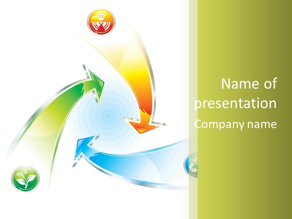 Arrow Abstract Composition PowerPoint Template