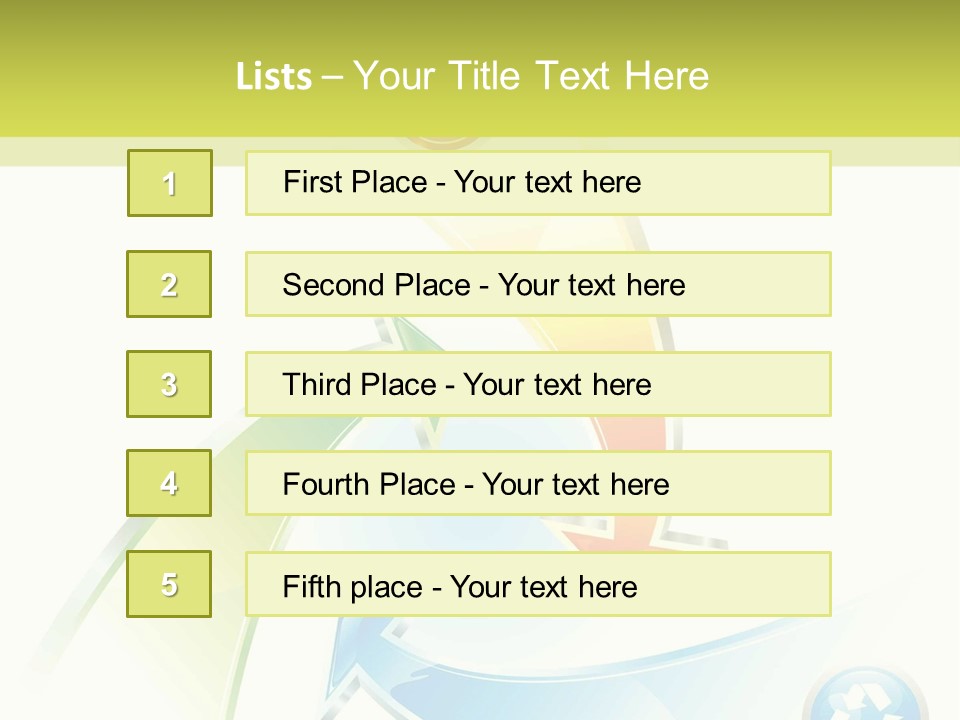 Arrow Abstract Composition PowerPoint Template