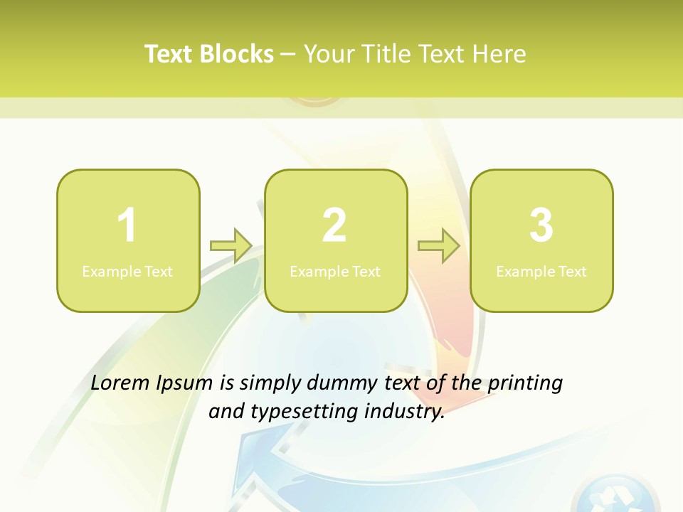 Arrow Abstract Composition PowerPoint Template
