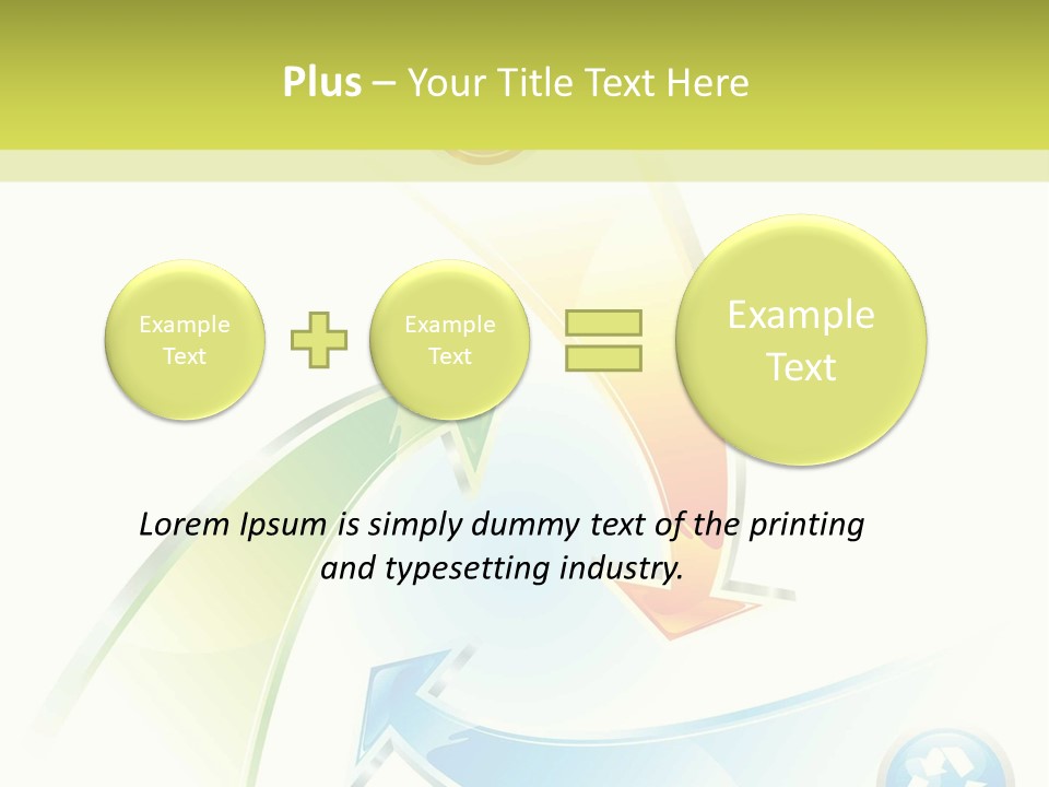 Arrow Abstract Composition PowerPoint Template