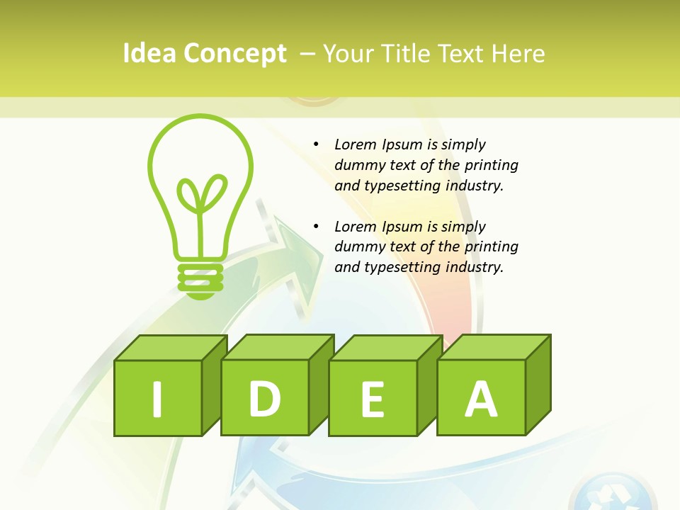 Arrow Abstract Composition PowerPoint Template