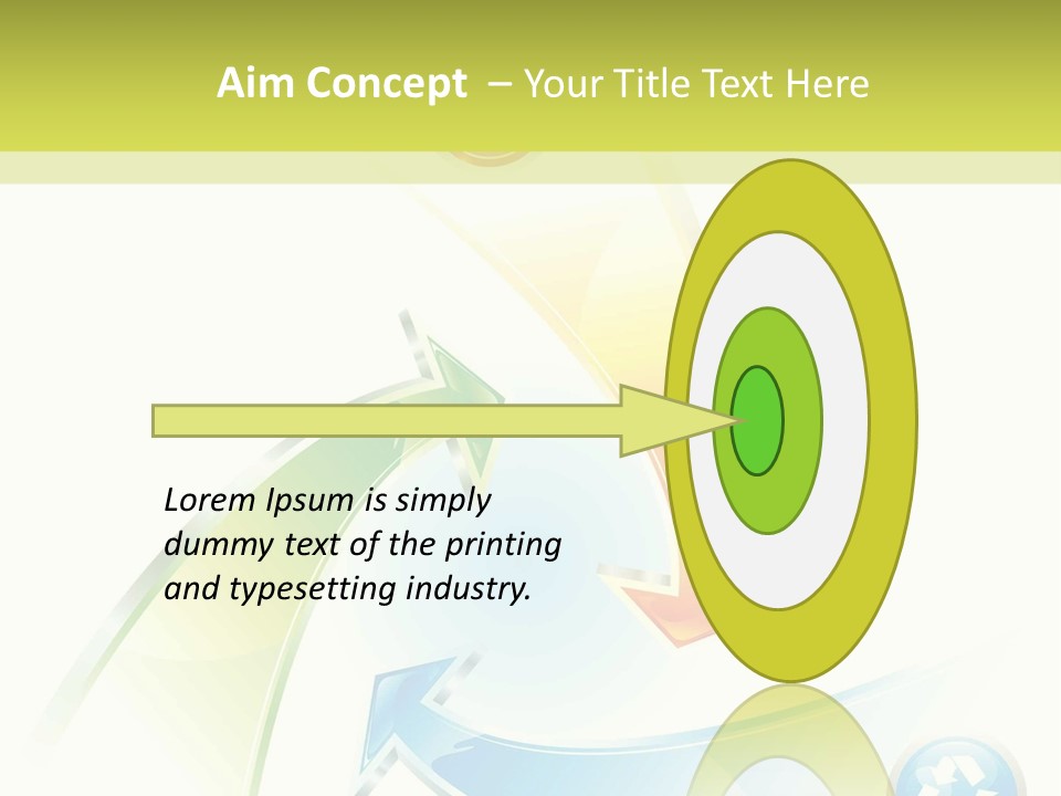 Arrow Abstract Composition PowerPoint Template