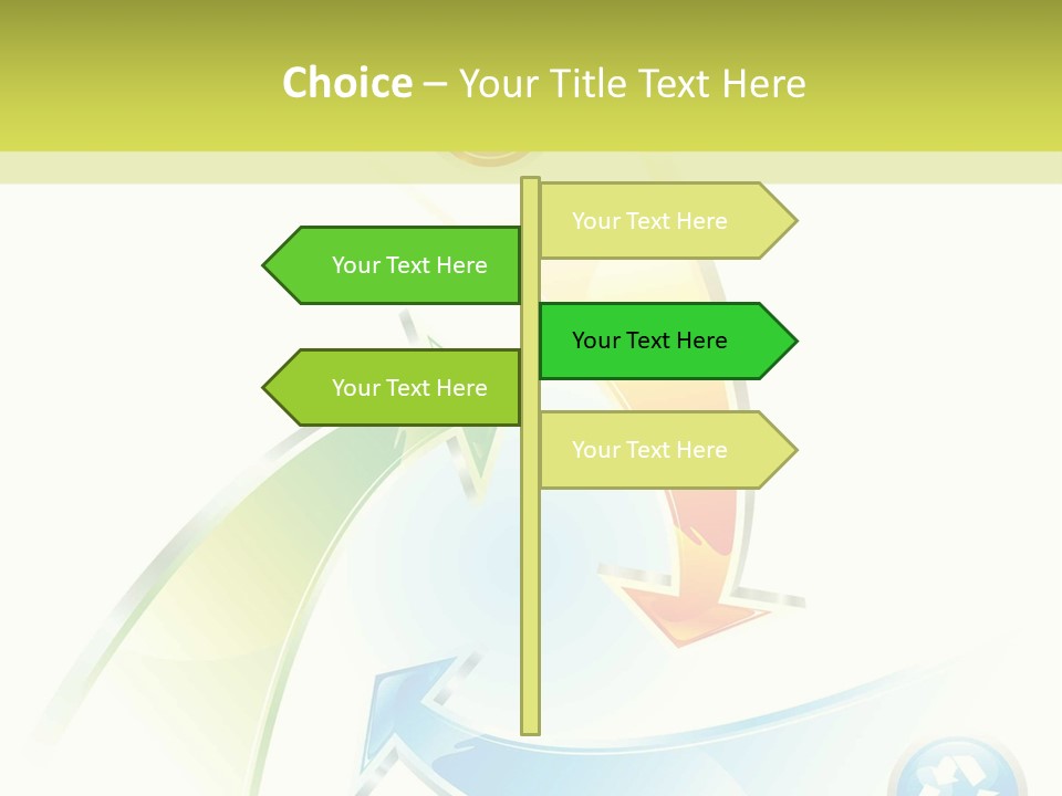 Arrow Abstract Composition PowerPoint Template