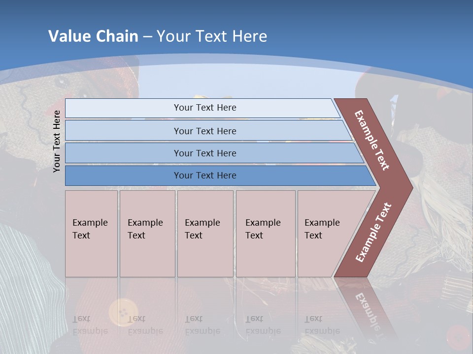 A Group Of Scarecrows Sitting Next To Each Other PowerPoint Template