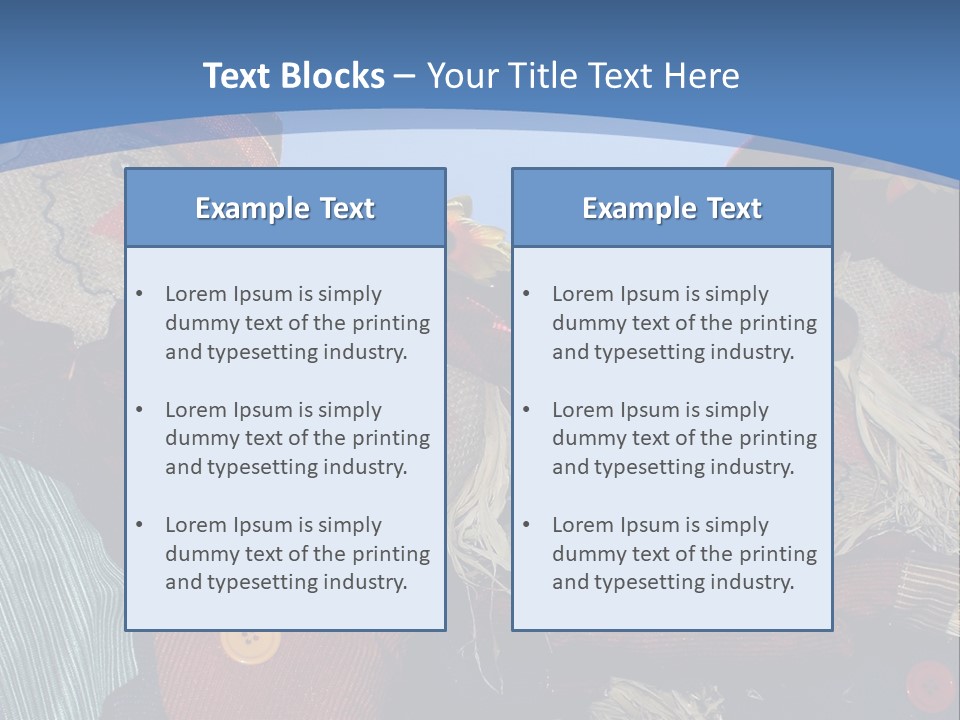 A Group Of Scarecrows Sitting Next To Each Other PowerPoint Template