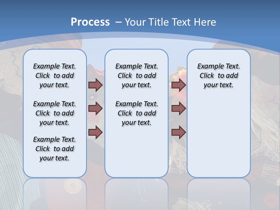 A Group Of Scarecrows Sitting Next To Each Other PowerPoint Template