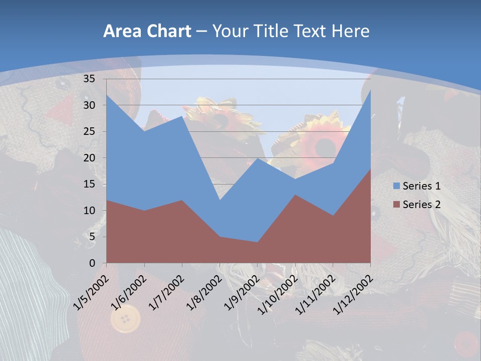 A Group Of Scarecrows Sitting Next To Each Other PowerPoint Template