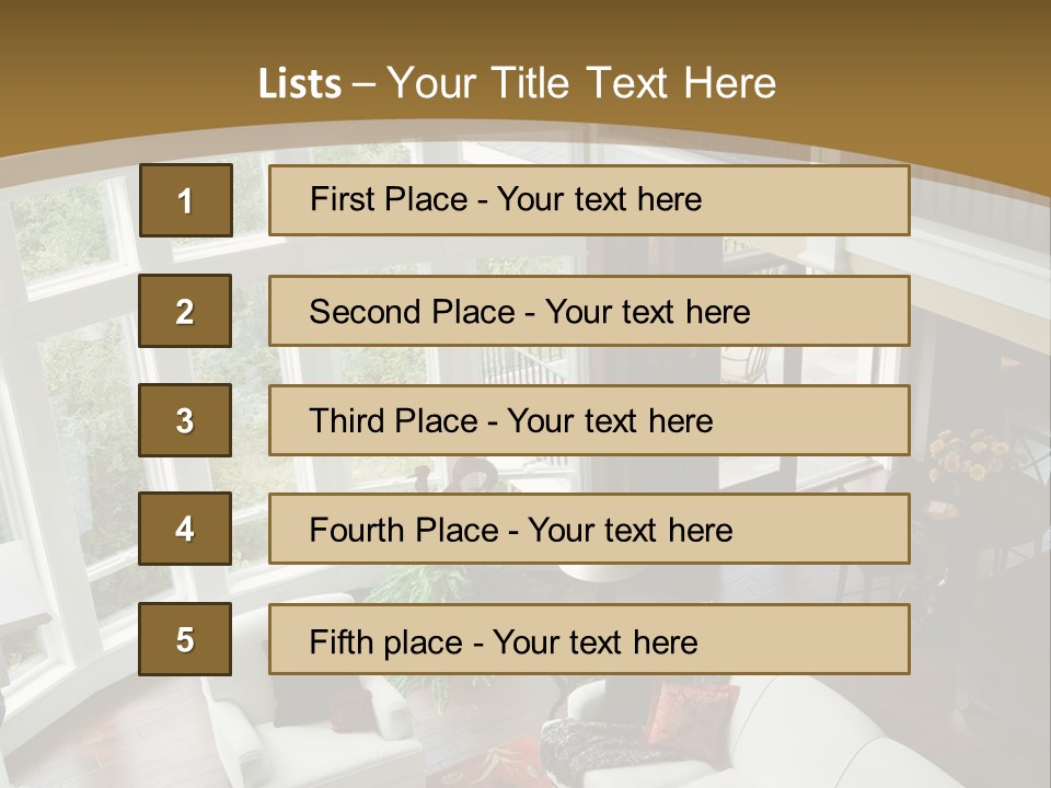 Design Kitchen Room PowerPoint Template