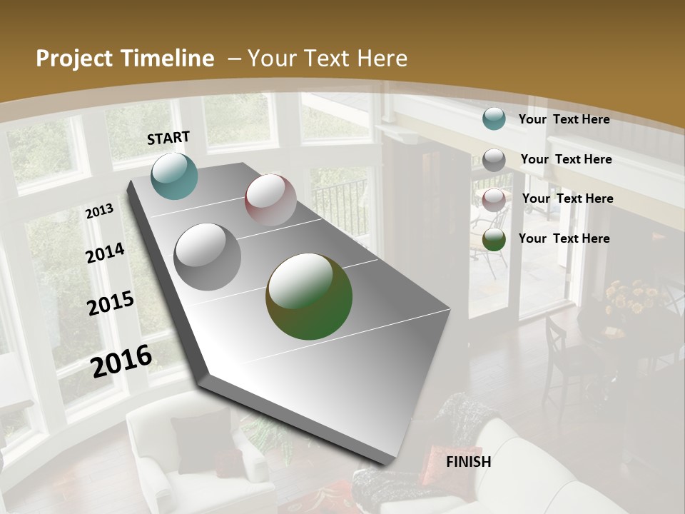 Design Kitchen Room PowerPoint Template