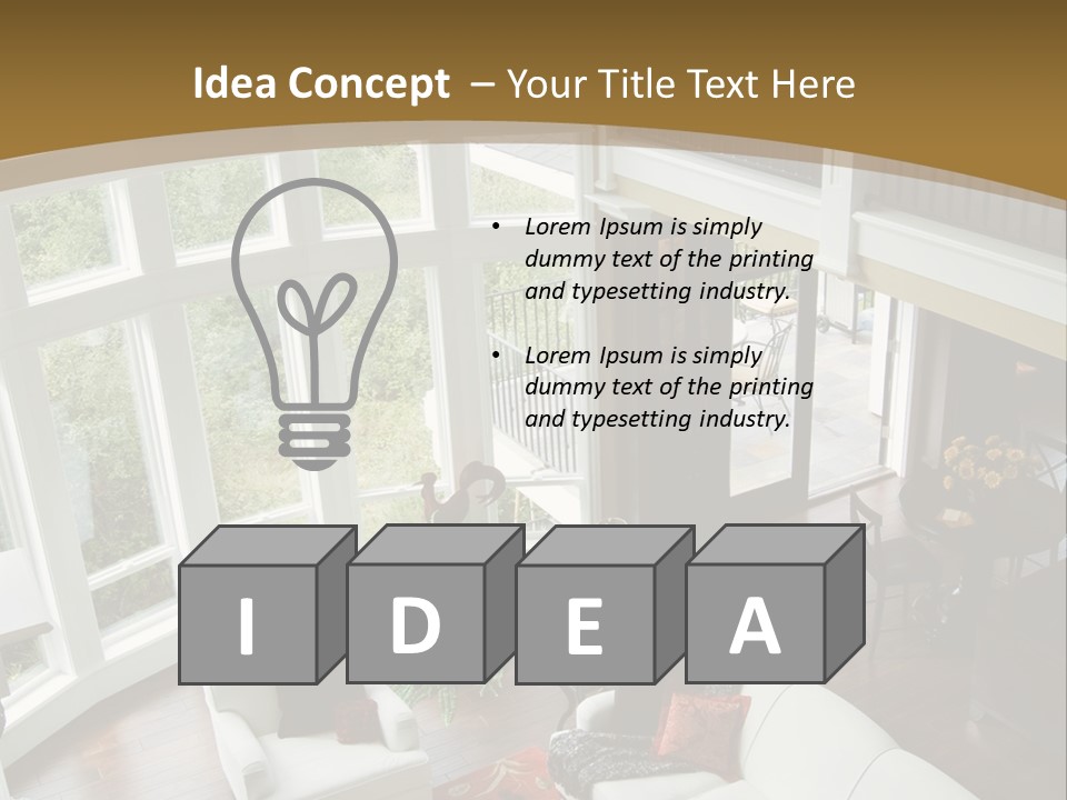 Design Kitchen Room PowerPoint Template