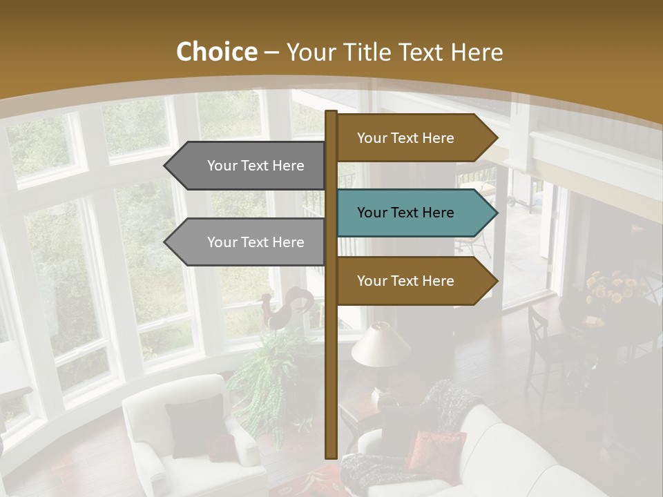 Design Kitchen Room PowerPoint Template