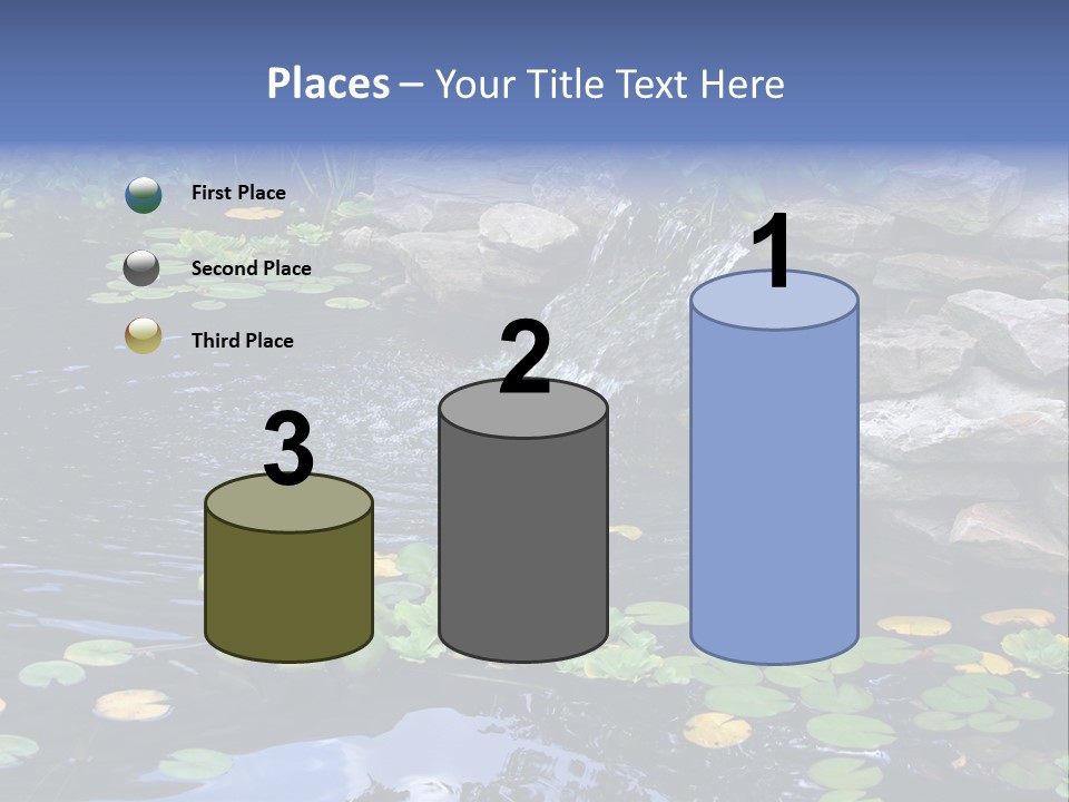 Flow Hosta Grass PowerPoint Template