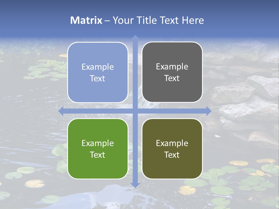 Flow Hosta Grass PowerPoint Template