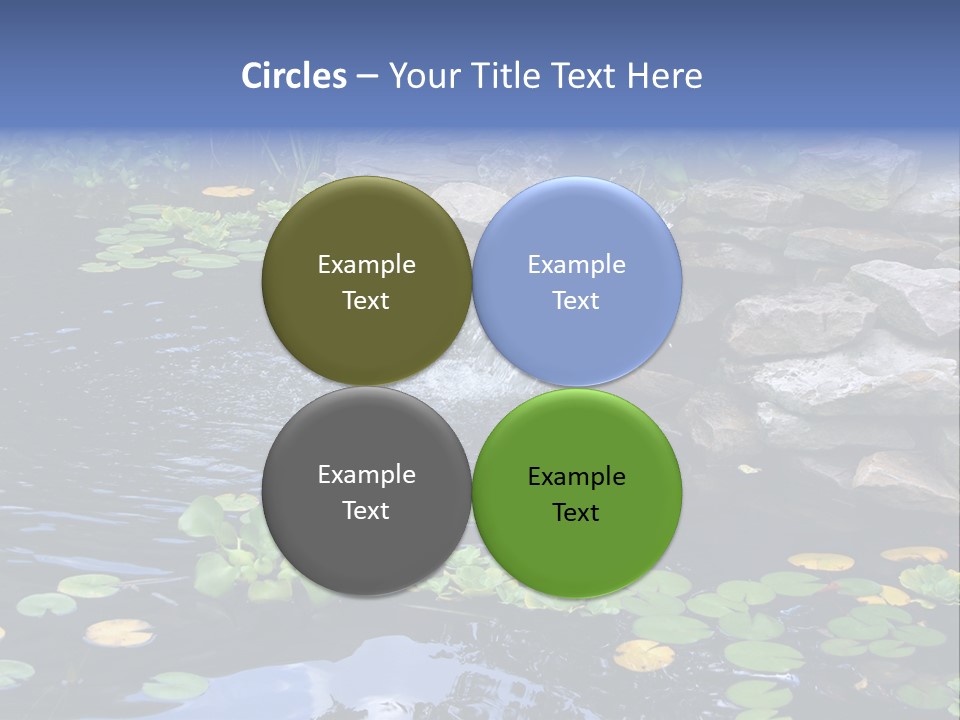 Flow Hosta Grass PowerPoint Template