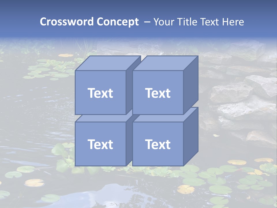 Flow Hosta Grass PowerPoint Template