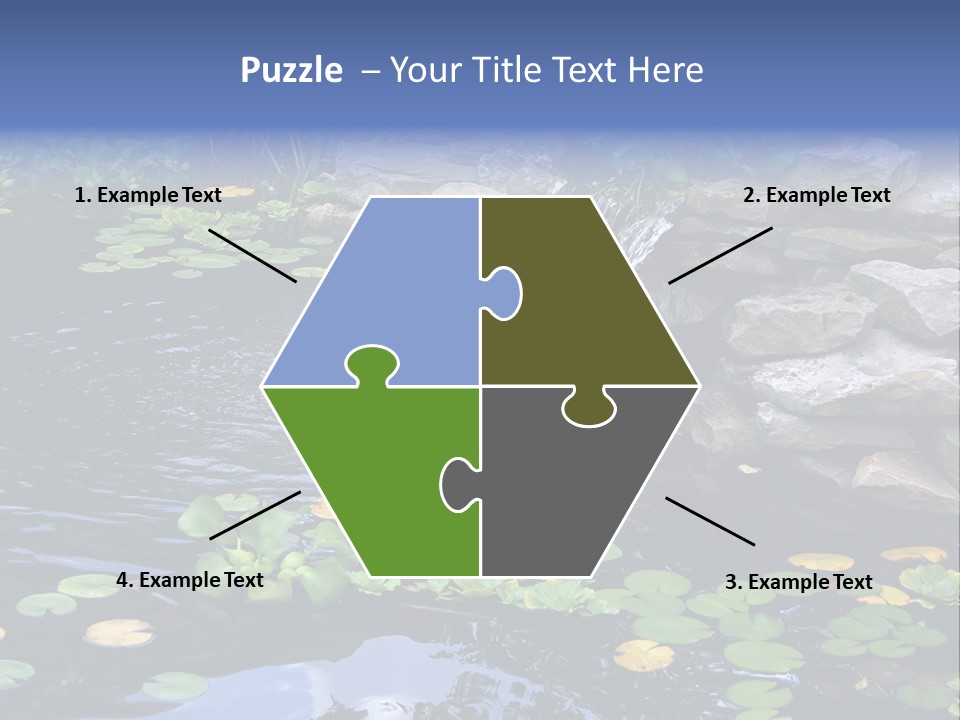 Flow Hosta Grass PowerPoint Template