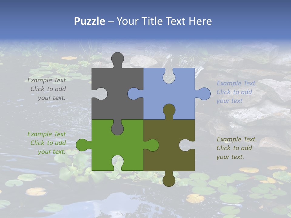 Flow Hosta Grass PowerPoint Template