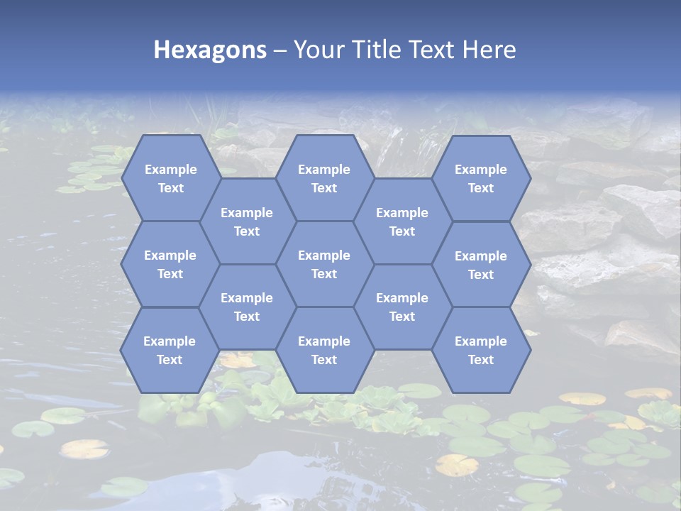 Flow Hosta Grass PowerPoint Template